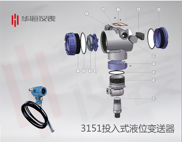 3151智能型插入筒壓力變送器_直裝遠傳式單法蘭壓力變送器_擴散硅式壓力變送器